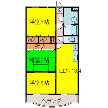 ライスガーデンの物件間取画像